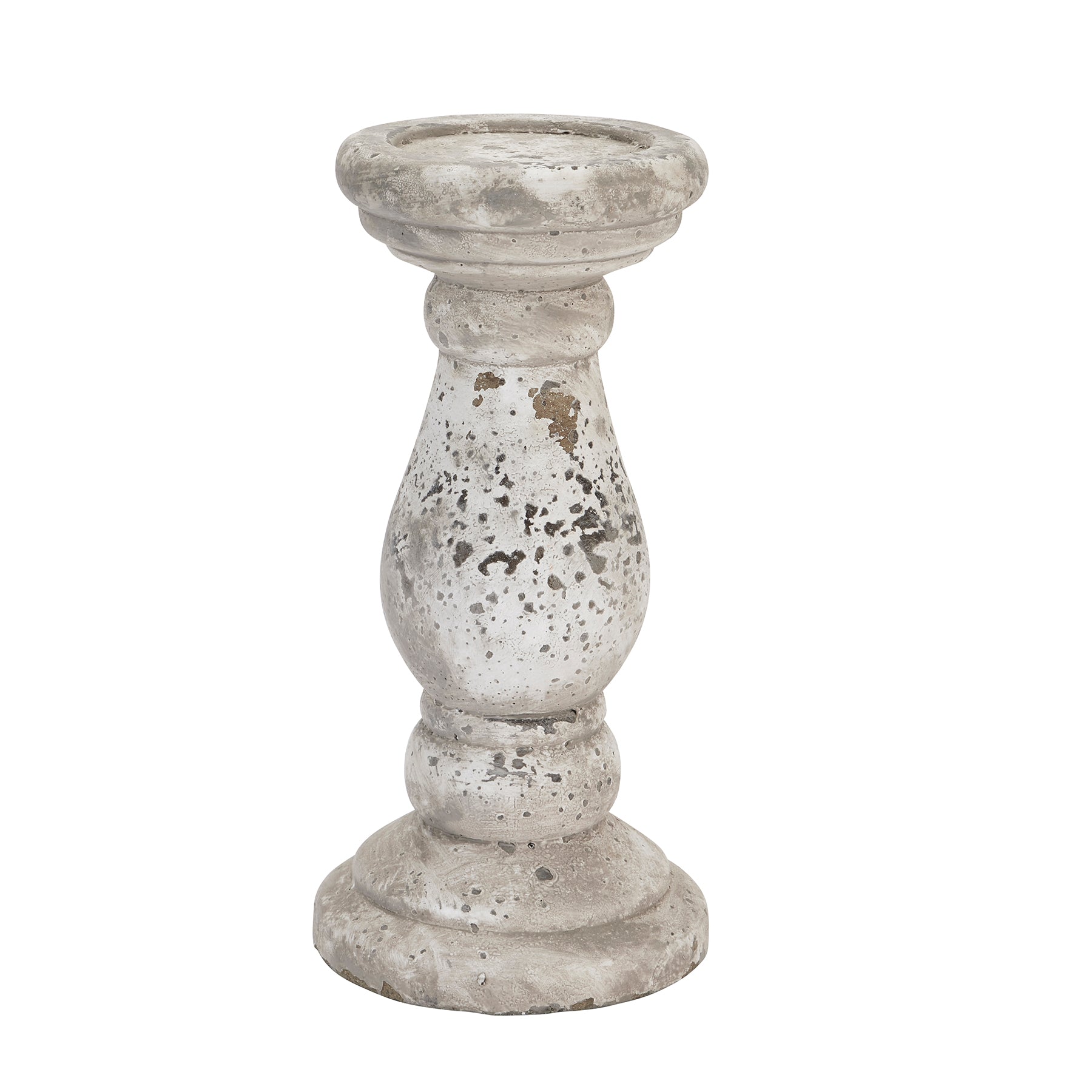 Hill Interiors Stone Ceramic Candle Holder