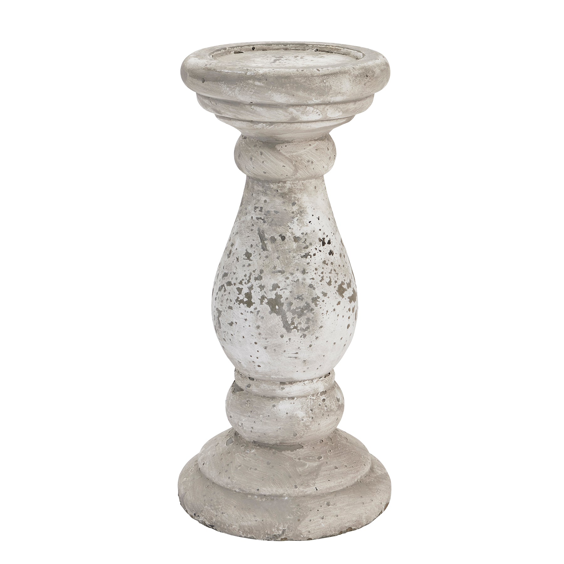 Hill Interiors Large Stone Ceramic Candle Holder