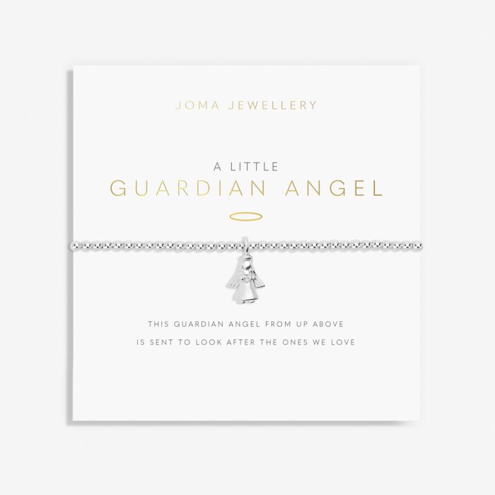 Joma Jewellery A Little 'Guardian Angel' Silver Bracelet in Silver Plating