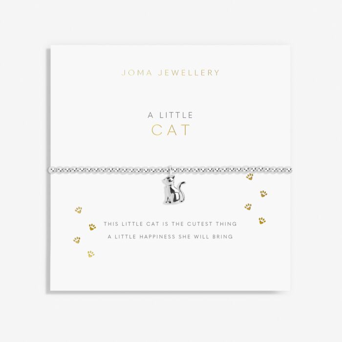 Joma Jewellery A Little 'Cat' Bracelet in Silver Plating