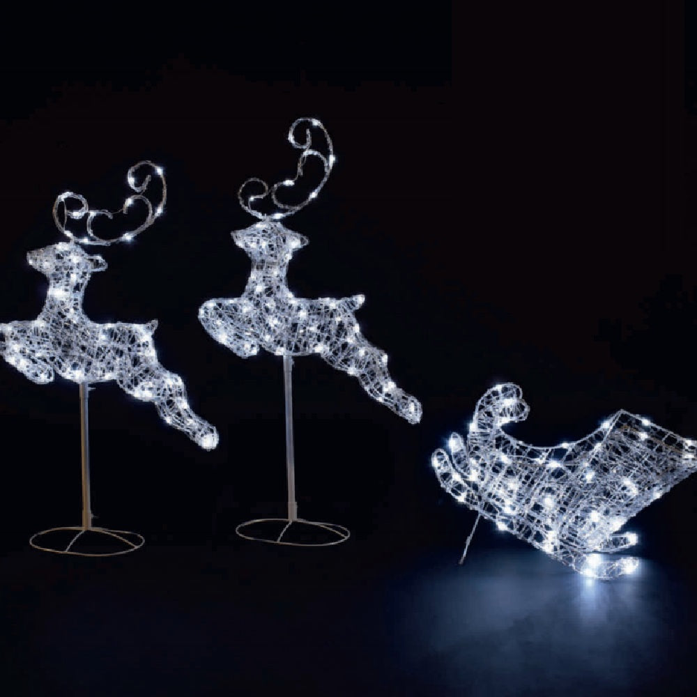 Noma Flexi Wire 96cm Sleigh With 2 Reindeer
