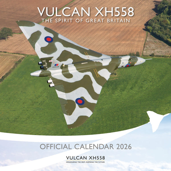 Otter House Vulcan XH558 Wall Calendar 2026