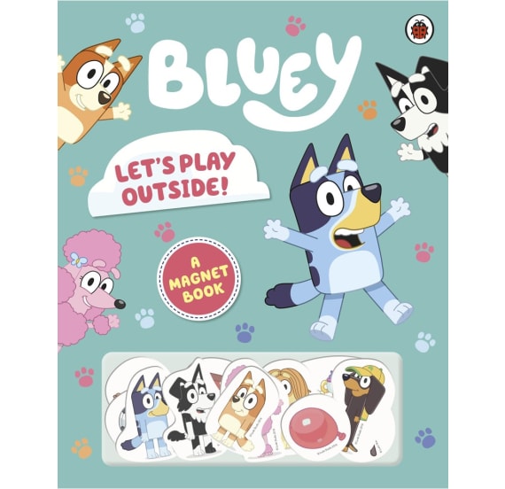 Bluey Magnet Lets Play Outside Book