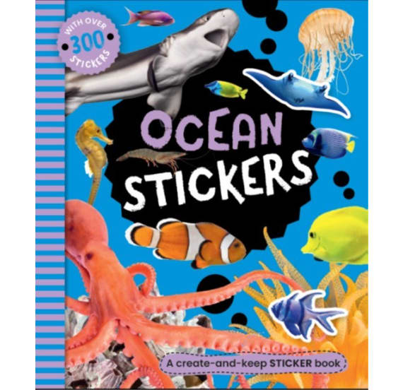 300 Stickers Ocean Book