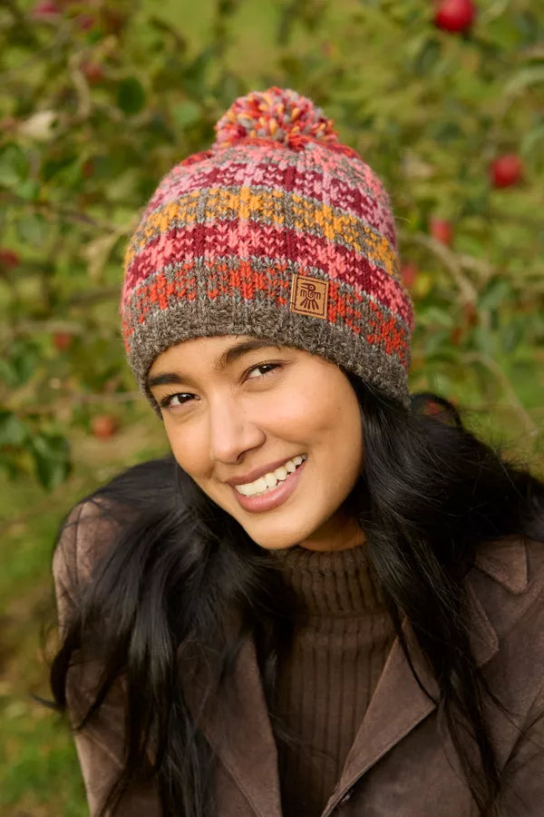 Pachamama Tintagel Bobble Beanie (Fine Knit)
