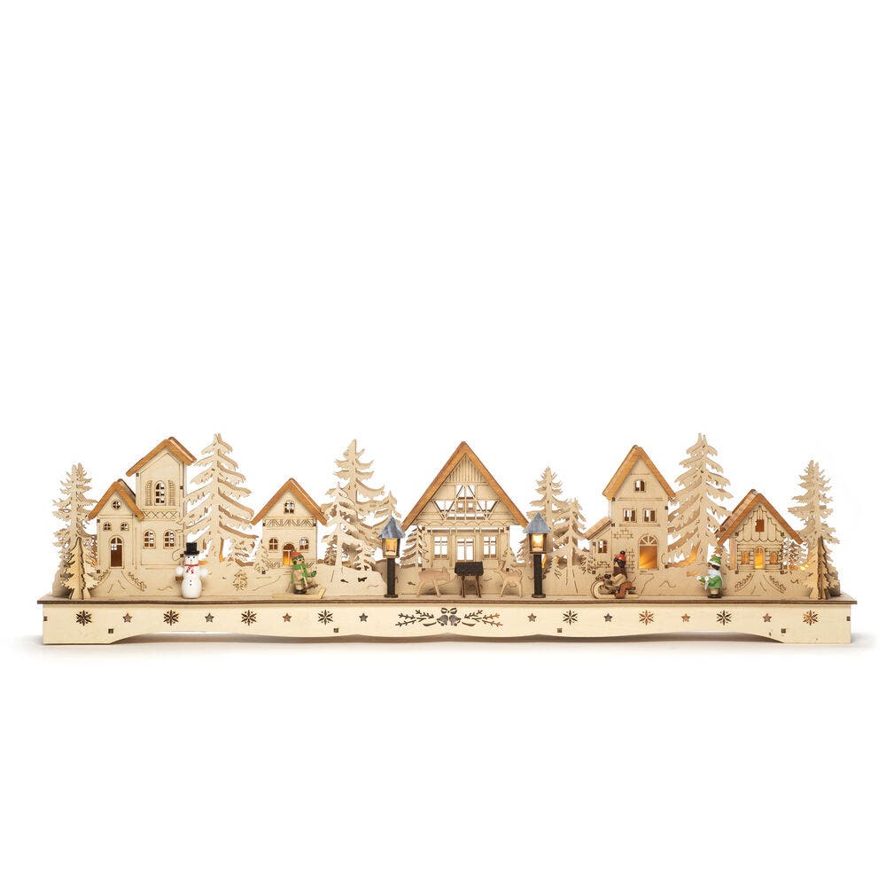 Konstsmide Wooden Village Silhouette Large