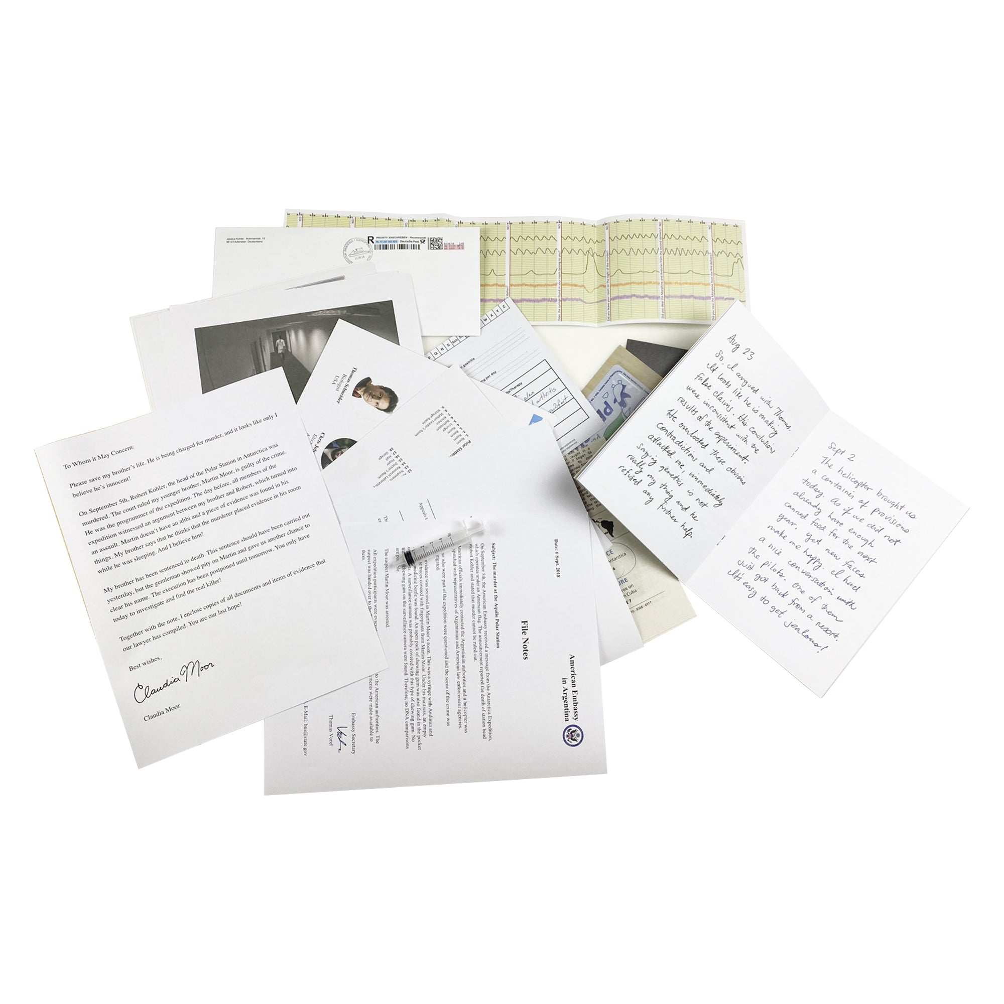 Murder Mystery Case files - Death in Antarctica