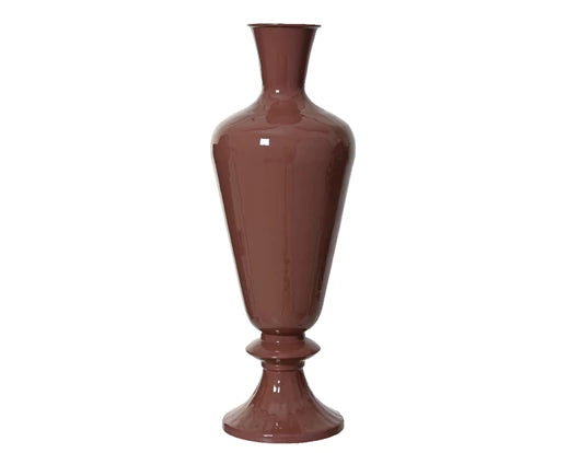 Kaemingk Vase Iron High Gloss Enamel Vintage Pink H57cm