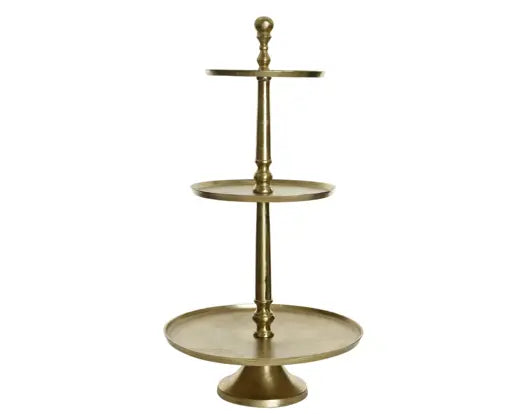 Cake Stand Aluminium Round Gold