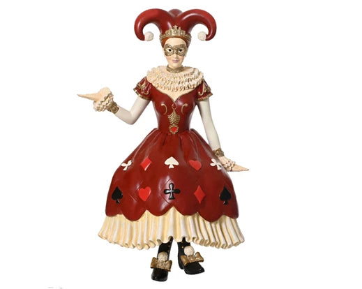 Kaemingk Lady Polyresin Red H60cm