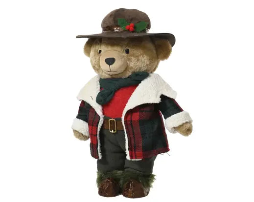 Woodland Bear Polyester Standing Bear H45cm