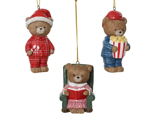 Kaemingk Bear Polyresin Hanger Assorted