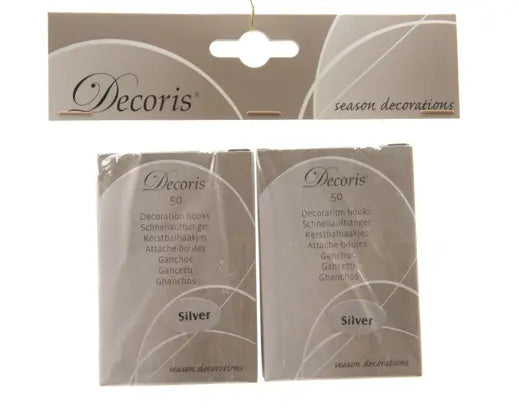 Bauble Hangers Silver Pack Of 2