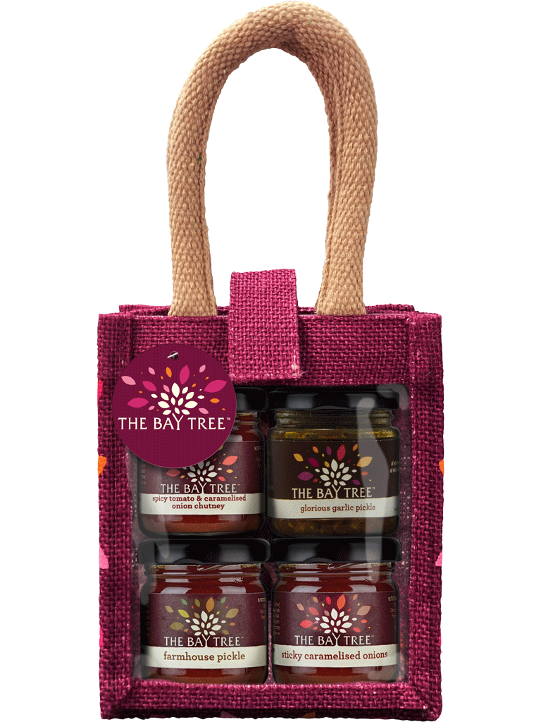 The Bay Tree Red Savoury Jute Bag