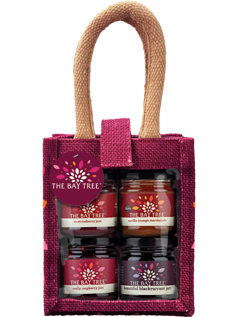 The Bay Tree Red Sweet Jute Bag