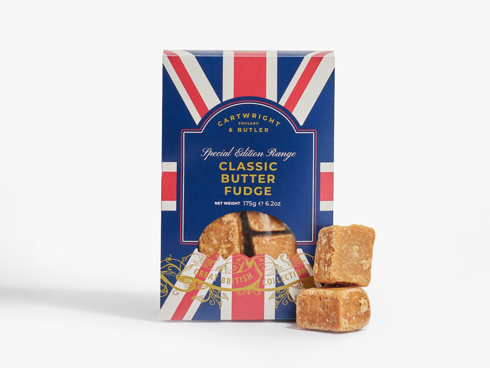 Cartwright & Butler Great British Collection Classic Butter Fudge In Carton  175g