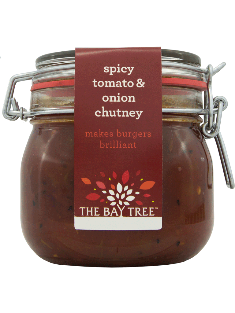 The Bay Tree Spicy Tomato & Caramelised Onion Chutney Kilner Style jar