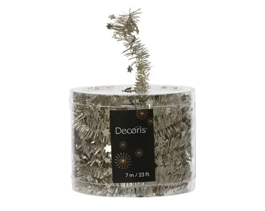 Tinsel Garland Shiny Pearl