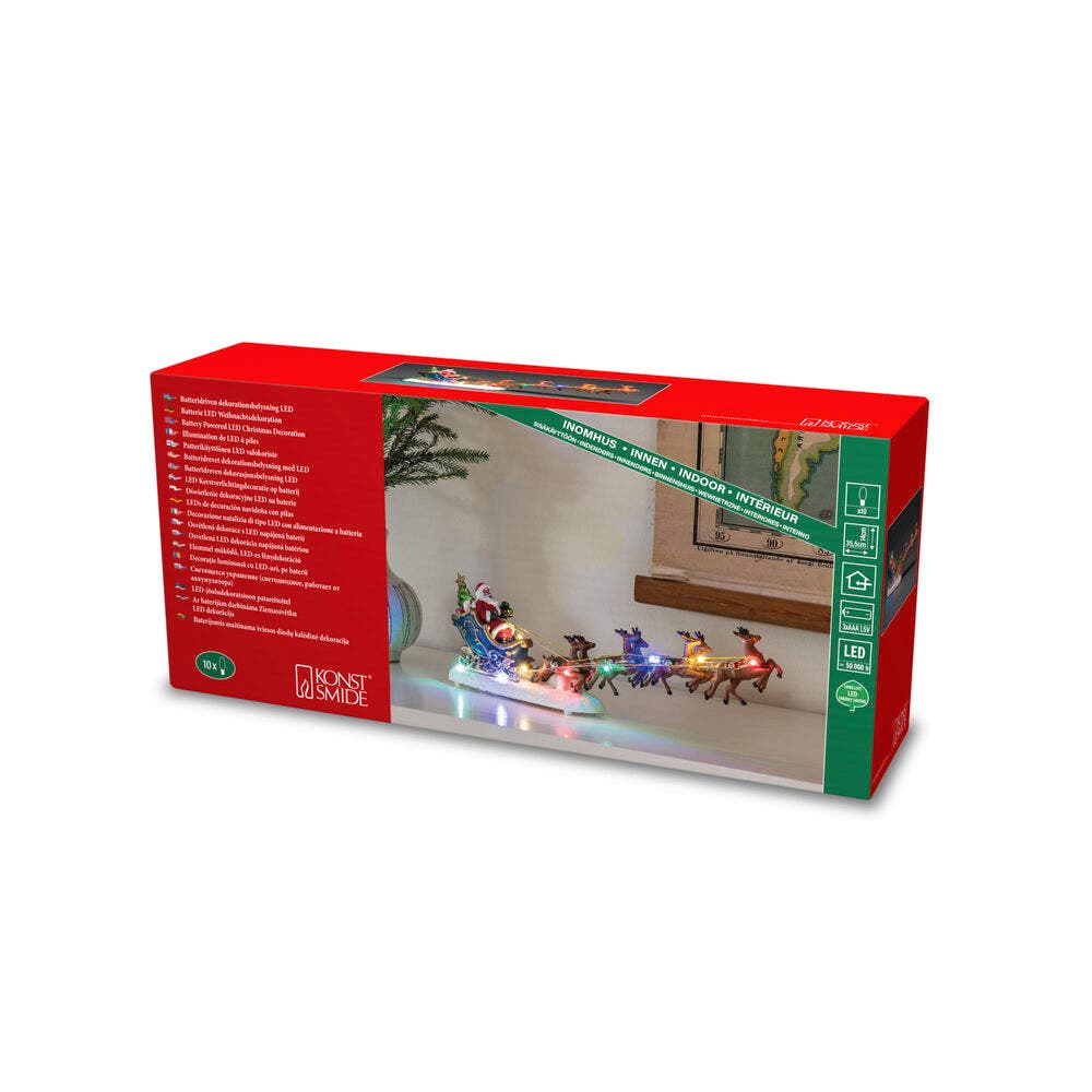 Kontsmide Fibre Optic Santa & Sledge