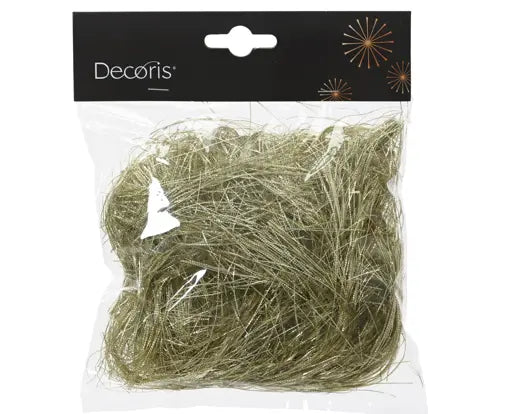 Decoris Hair Tinsel Light Gold