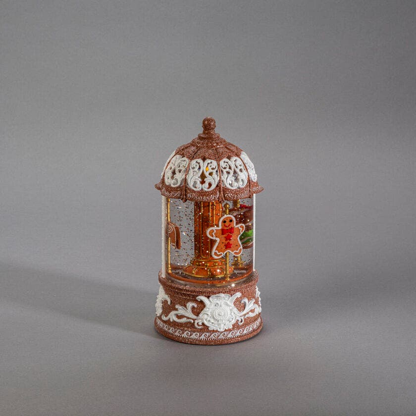Kontsmide Water Lantern Carousel Gingerbread LED