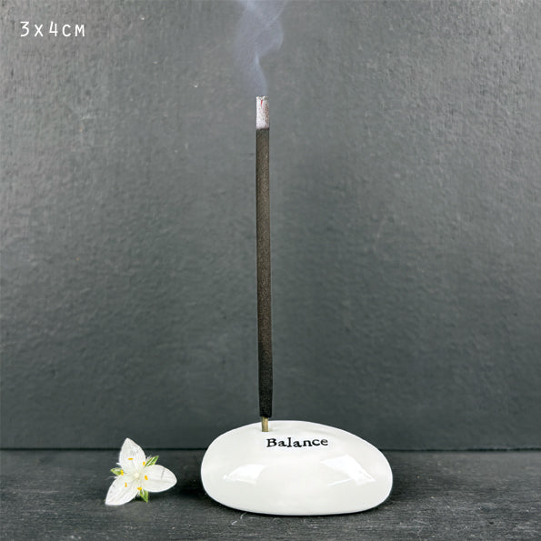 East of India Pebble Incense Holder "Balance"
