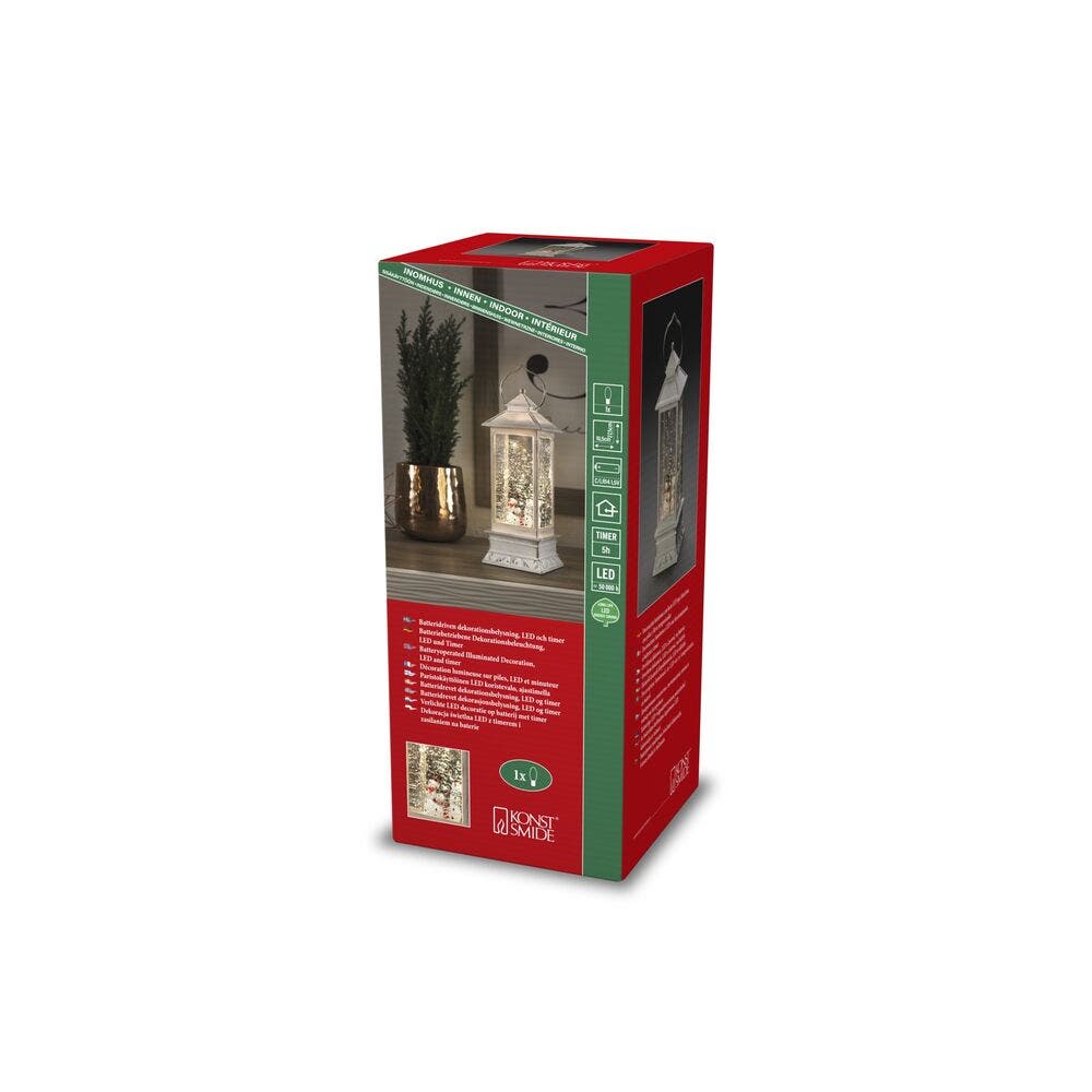 Konstsmide Water Lantern White Snowman LED