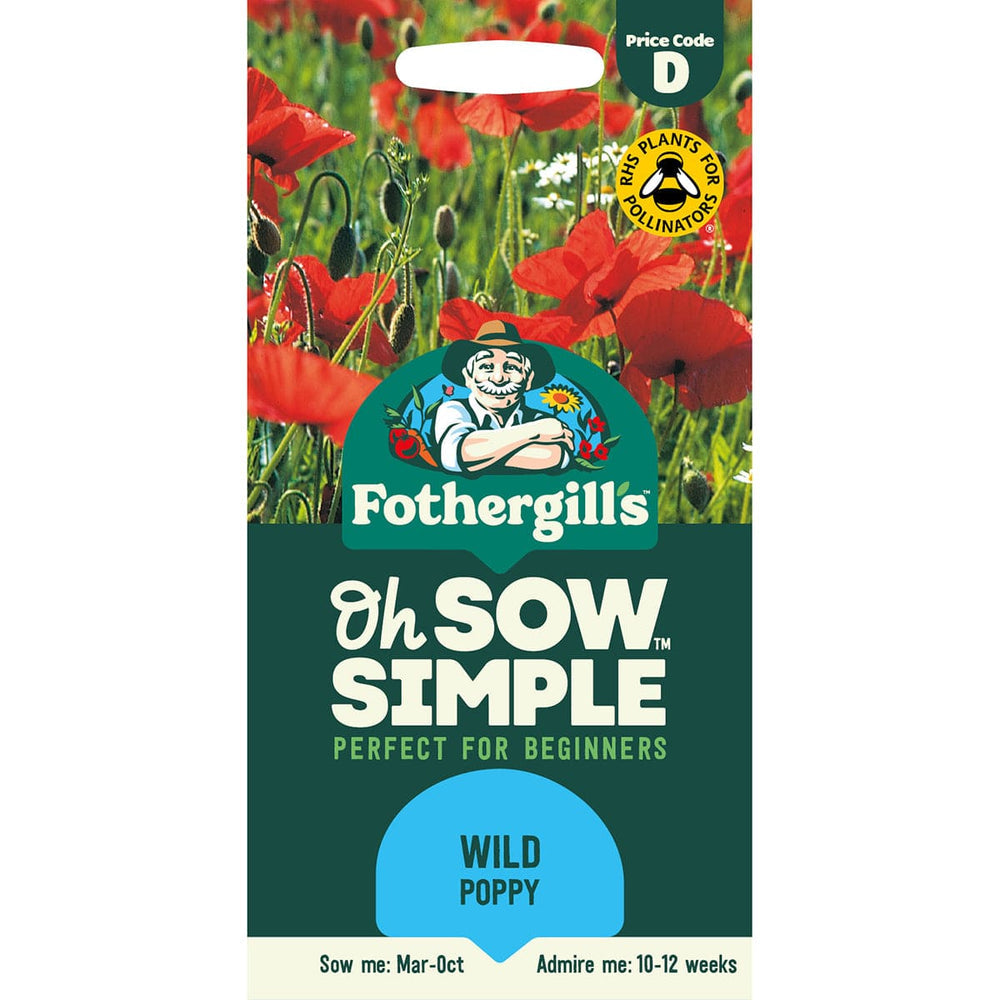 Mr Fothergills Oh Sow Simple Wild Poppy Seeds
