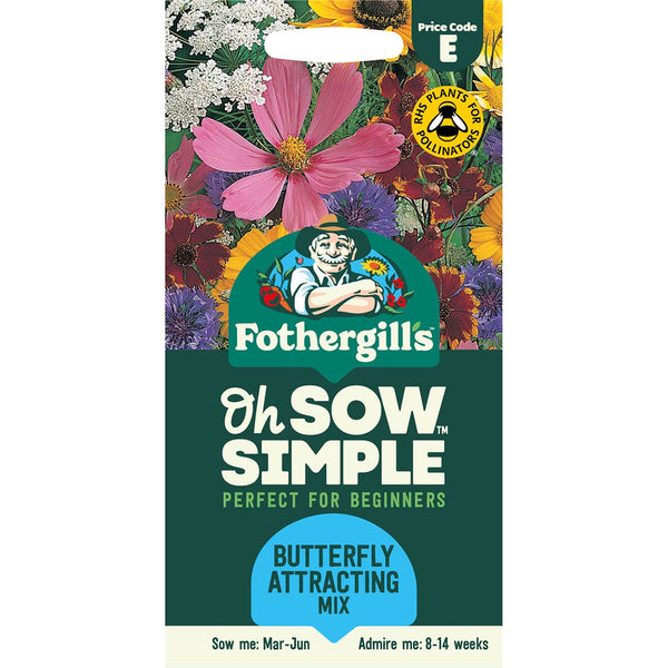 Mr. Fotheringhills Oh Sow Simple BUTTERFLY Annuals Mix Flower Seeds
