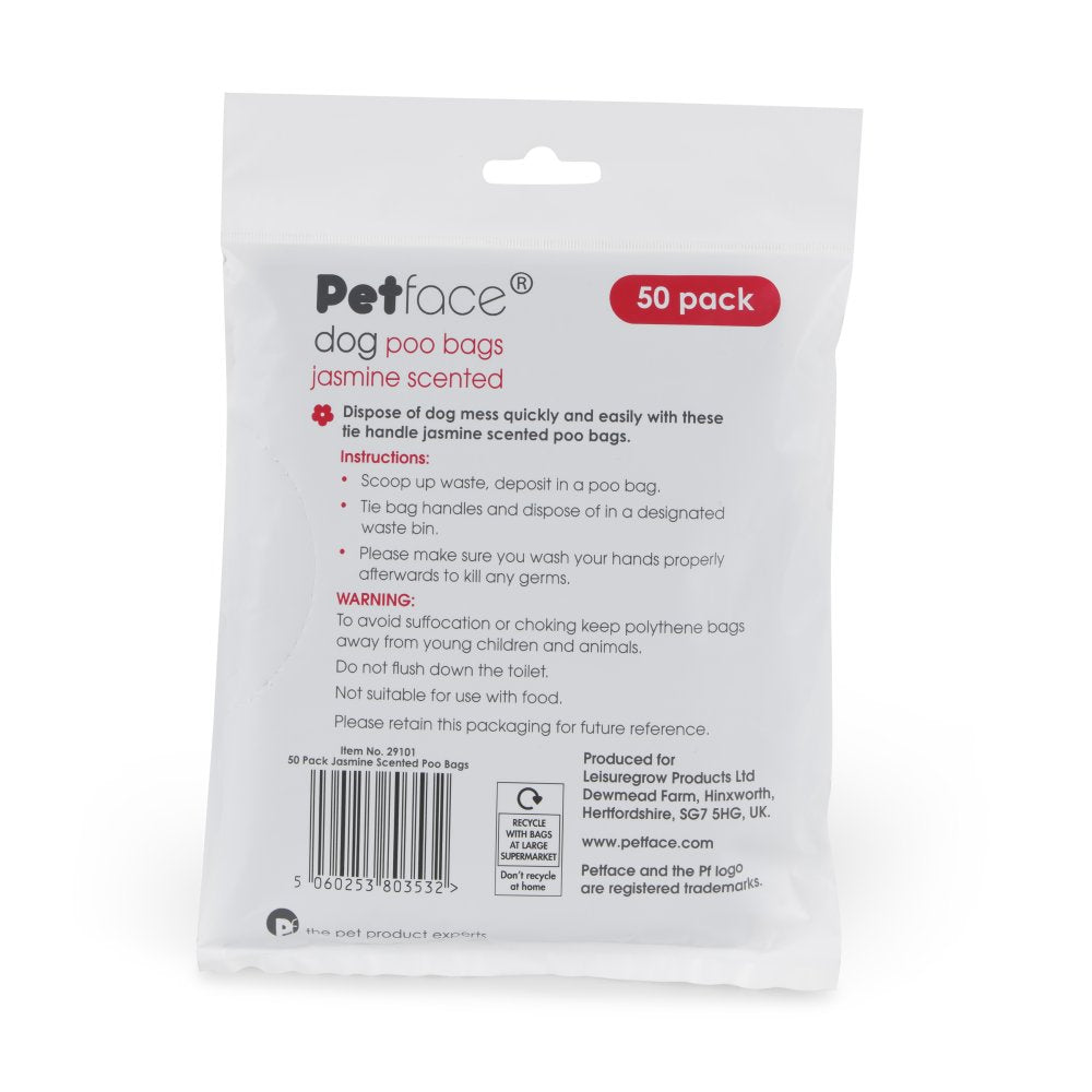 Petface Jasmine Scented Poop Bags 50 Pack