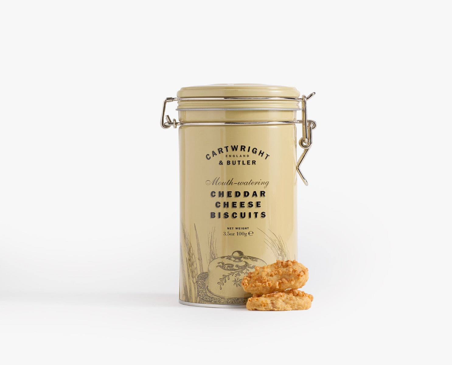 Cartwright & Butler Cheddar Cheese Biscuits in Tin 100g