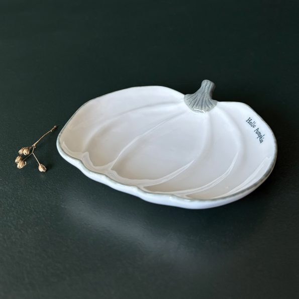 East of India Boxed Dish-Pumpkin