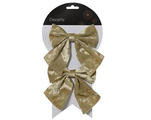 Bow Polyester Pearl 2pk