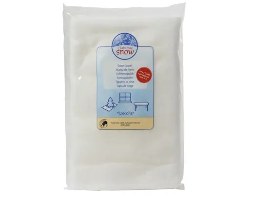 Snow Carpet Fibre White L120cm W80cm