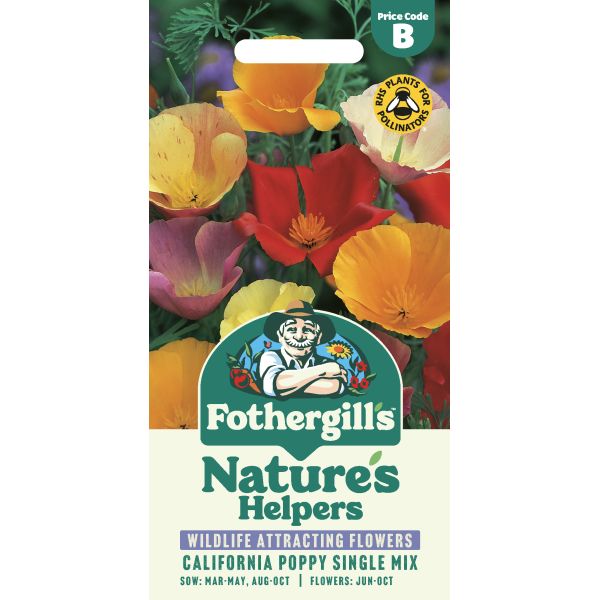 Mr Fothergills Natures Helpers Californian Poppy Single Mix