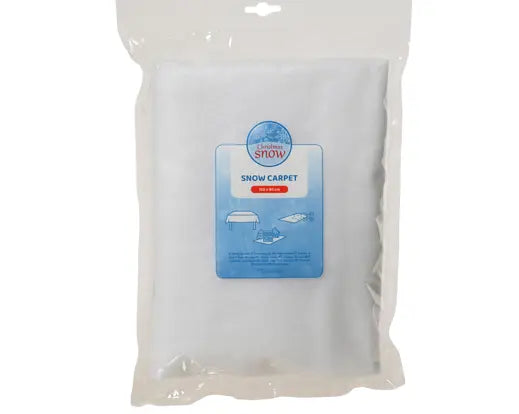 Decoris Snow Carpet White 120cm 80cm