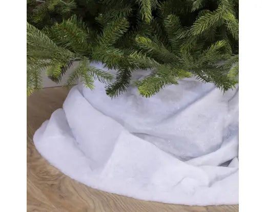 Snow Carpet Polyester Silver Glitter L120-W80