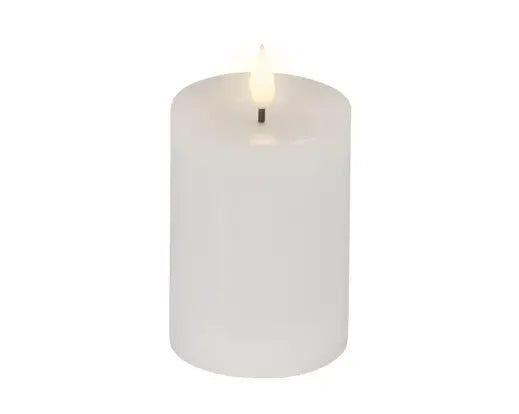 Lumineo LED Realistic Wick Candle Wax Pit Flame Effect White & Warm White 13.5cm