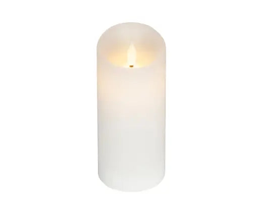 Lumineo LED Realistic Waving Candle Wax Fire Flame Effect Indoor White & Warm White 17cm