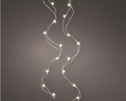 Lumineo Micro Wire String Lights Warm White Indoor 100 LED 495cm