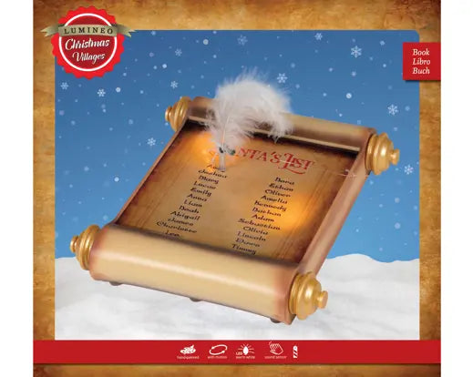 Lumineo Santas List Light Up LED 26cm