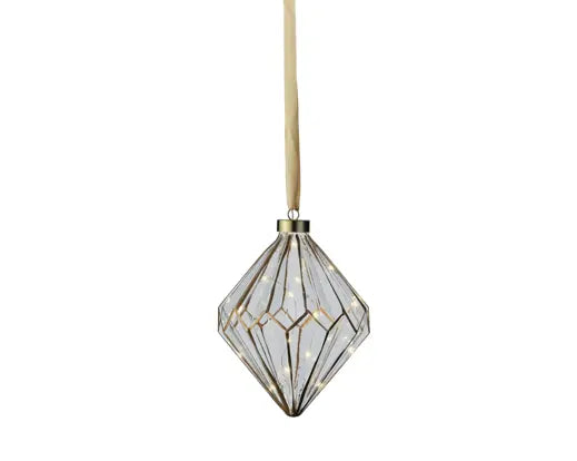 Micro LED Diamond Steady Battery Operated Clear & Warm White Dia.16cm