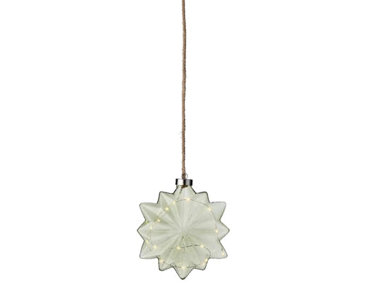 Lumineo Micro LED Flower BO Indoor Green/Warm White 19cm