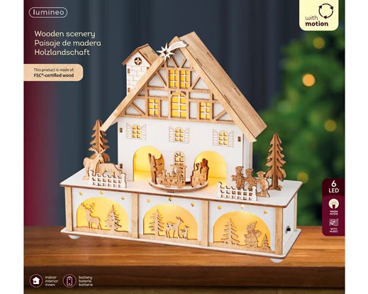 Lumineo LED Scenery Wooden Indoor