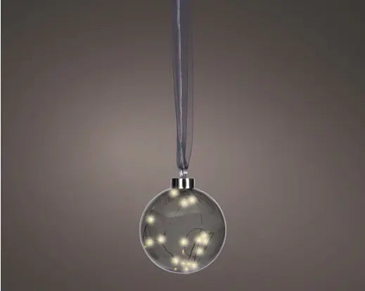 Micro LED Ball Sparkle Effect Battery Operated Anthracite & Warm White