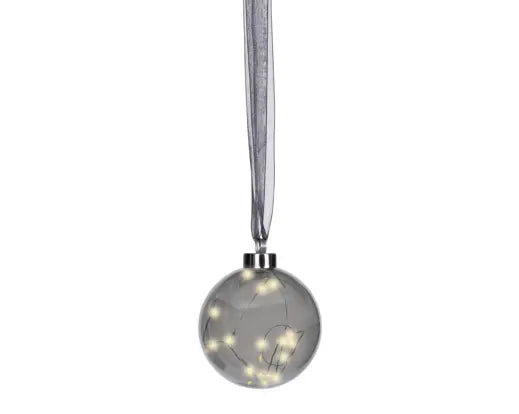 Micro LED Ball Sparkle Effect Battery Operated Anthracite & Warm White