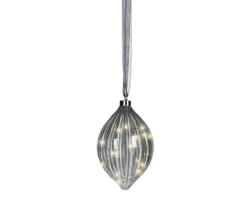 Micro LED Olive Sparkle Effect Battery Operated Anthracite & Warm White