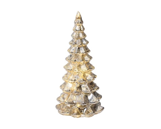 Lumineo Micro LED Tree Glass BO Silver & Warm White