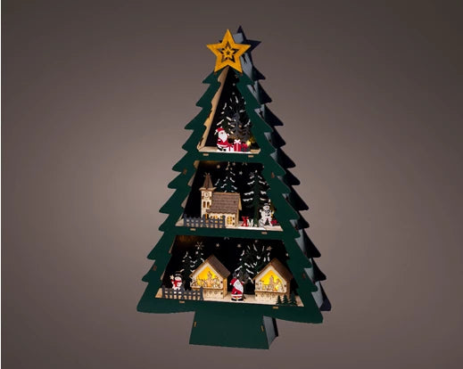 Lumineo LED Scenery Plywood Tree 55cm