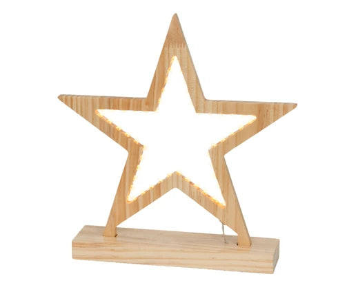 Lumineo Micro LED Wood Frame Star